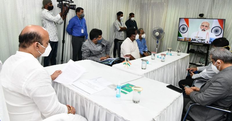 Karnataka CM Basavaraj Bommai visit flood-hit areas of Uttara Kannada mah
