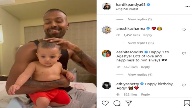 Hardik pandya and natasa stankovic's son Agastya became 1 year old, see his 10 super cute photos dva