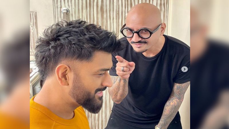 Legend MS Dhoni sports new look Hairstylist unveils new look for Captain Cool mah