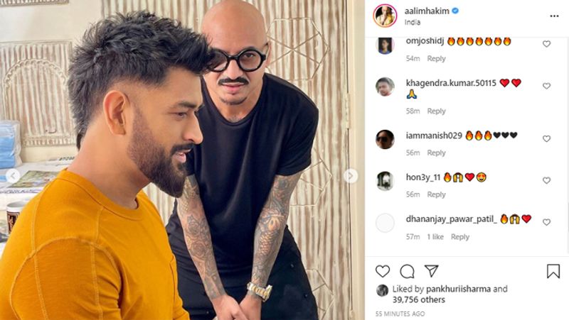 Legend MS Dhoni sports new look Hairstylist unveils new look for Captain Cool mah