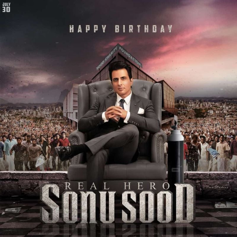 sonu sood birthday posters goes viral in social media