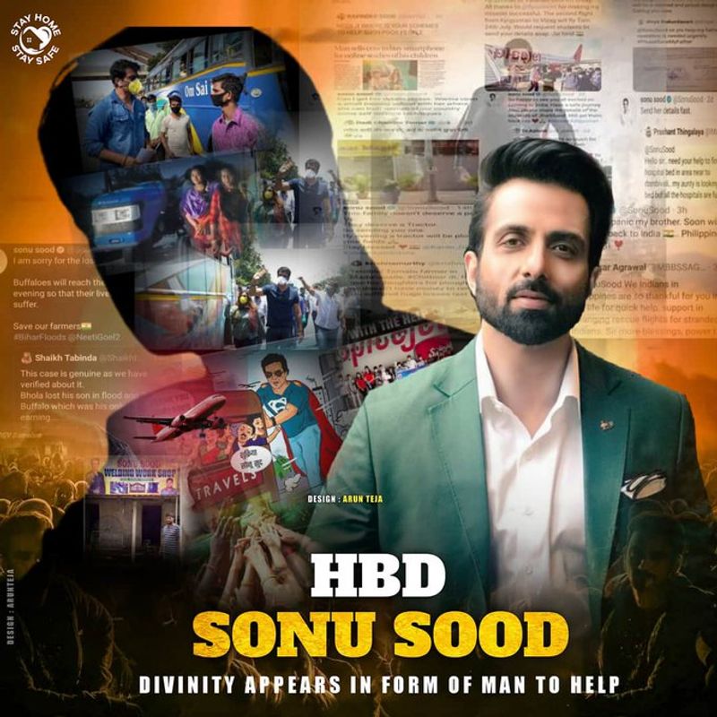 sonu sood birthday posters goes viral in social media
