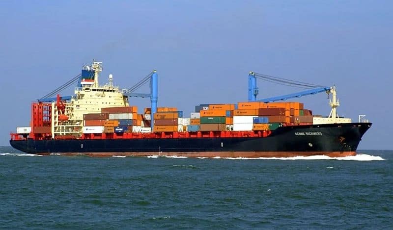 Cargo shipped every minute 1,395 tonnes