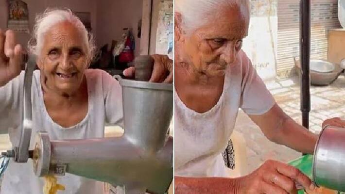 old lady who runs juice stall in amritsar goes viral in social media old lady who runs juice stall in amritsar goes viral in social media