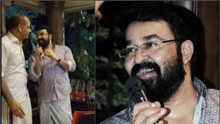 mohanlal sings old malayalam song chandanathil with friends mohanlal sings old malayalam song chandanathil with friends