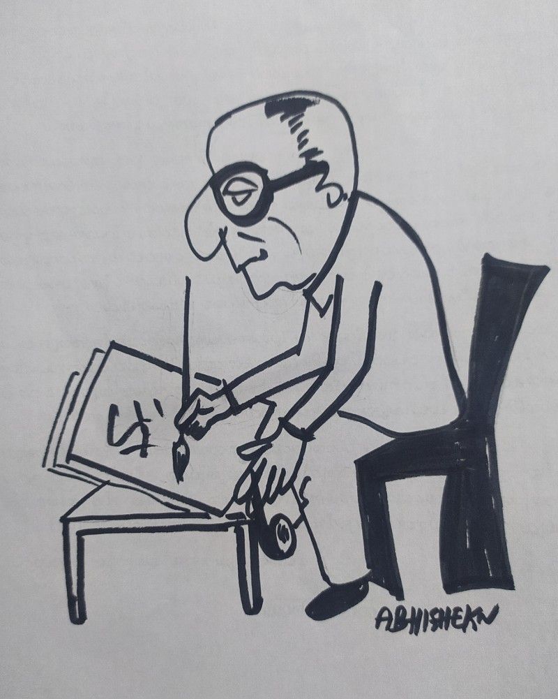 Kerala cartoon academy online exhibition on cartoonist shankar