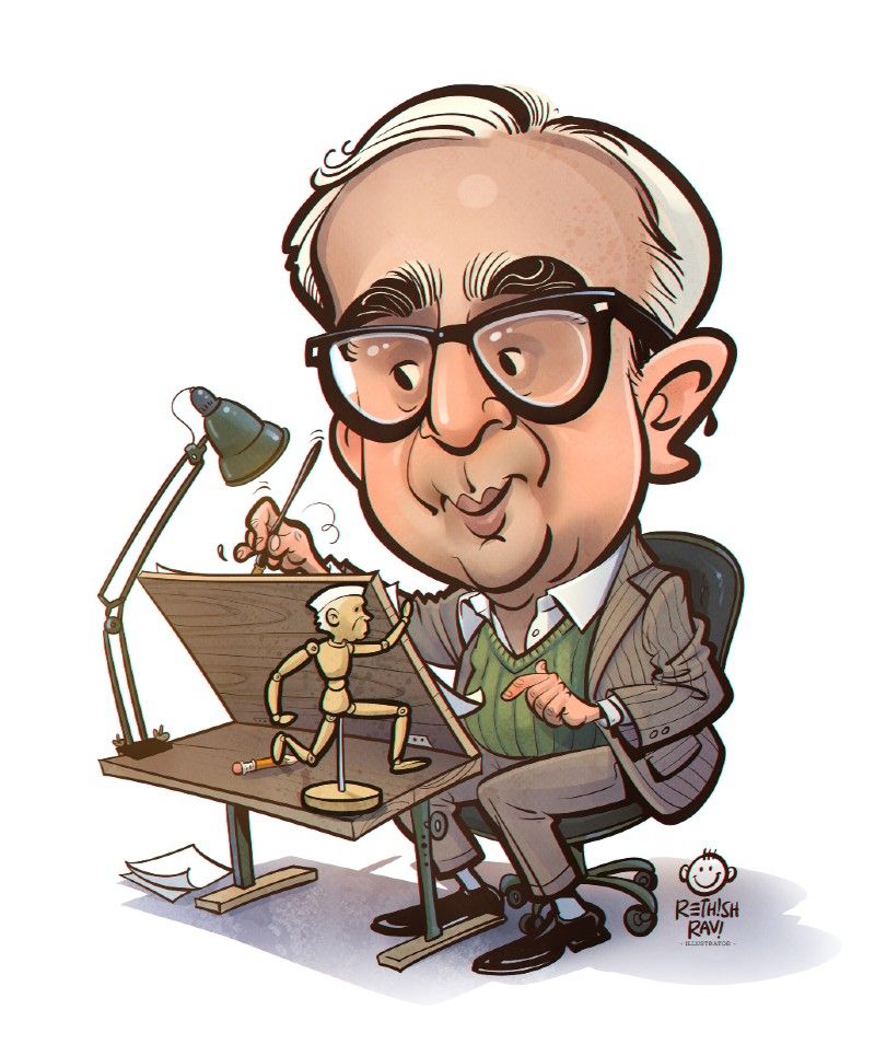 Kerala cartoon academy online exhibition on cartoonist shankar