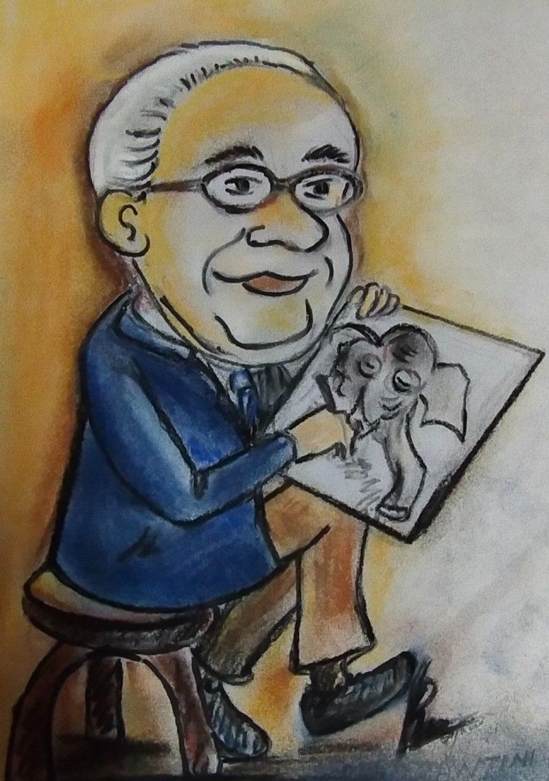 Kerala cartoon academy online exhibition on cartoonist shankar