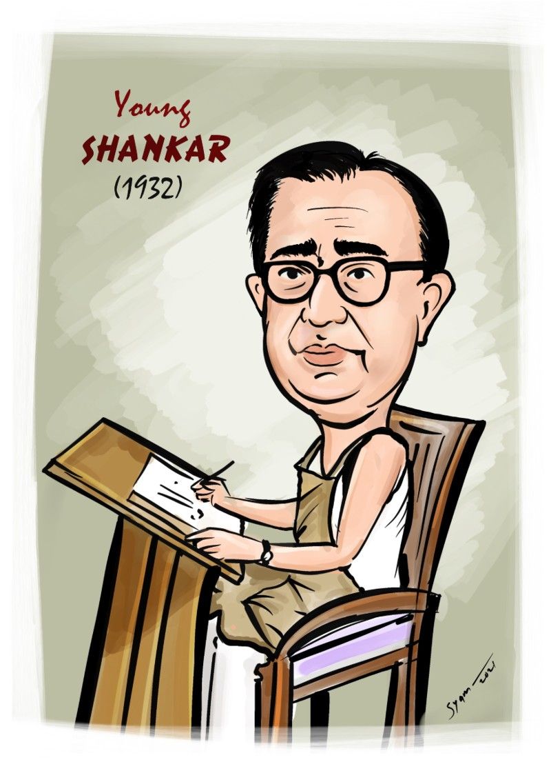 Kerala cartoon academy online exhibition on cartoonist shankar