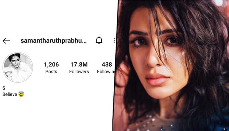 Samantha drops &#39;Akkineni&#39; from Twitter, Instagram user names, changes it to  &#39;S&#39;