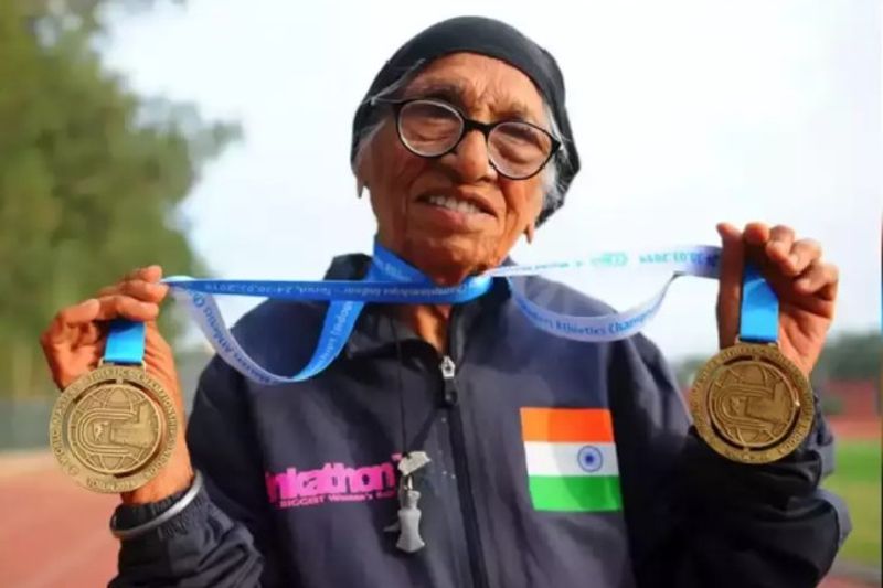 punjab news 105 year old sprinter dhwika man kaur dies won of 35 medals athlete