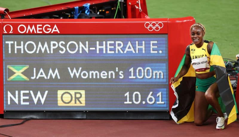Tokyo Olympics: Elaine Thompson-Herah Wins Women's 100m Final