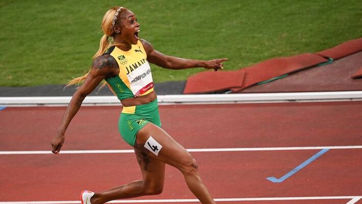 elaine thompson herah of jamaica wins womens 200 meter race elaine thompson herah of jamaica wins womens 200 meter race