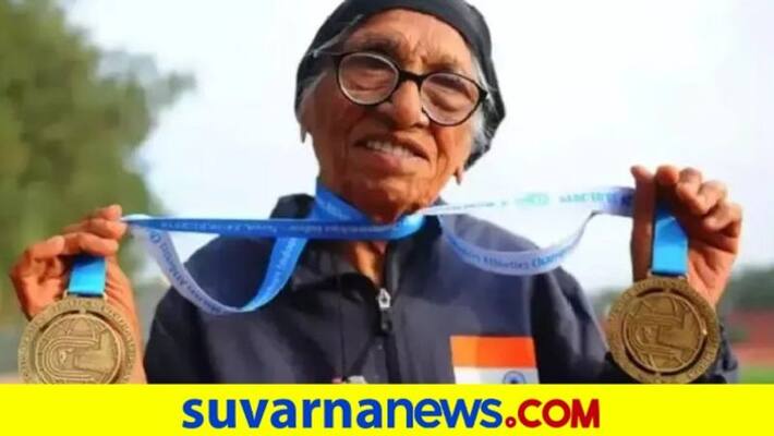 Indian Centenarian Sprinter Man Kaur Dies Of Heart Attack in Mohali kvn Indian Centenarian Sprinter Man Kaur Dies Of Heart Attack in Mohali kvn