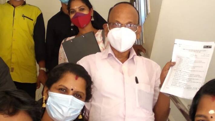 At the age of 71, KK Balan wrote the exam with confidence At the age of 71, KK Balan wrote the exam with confidence
