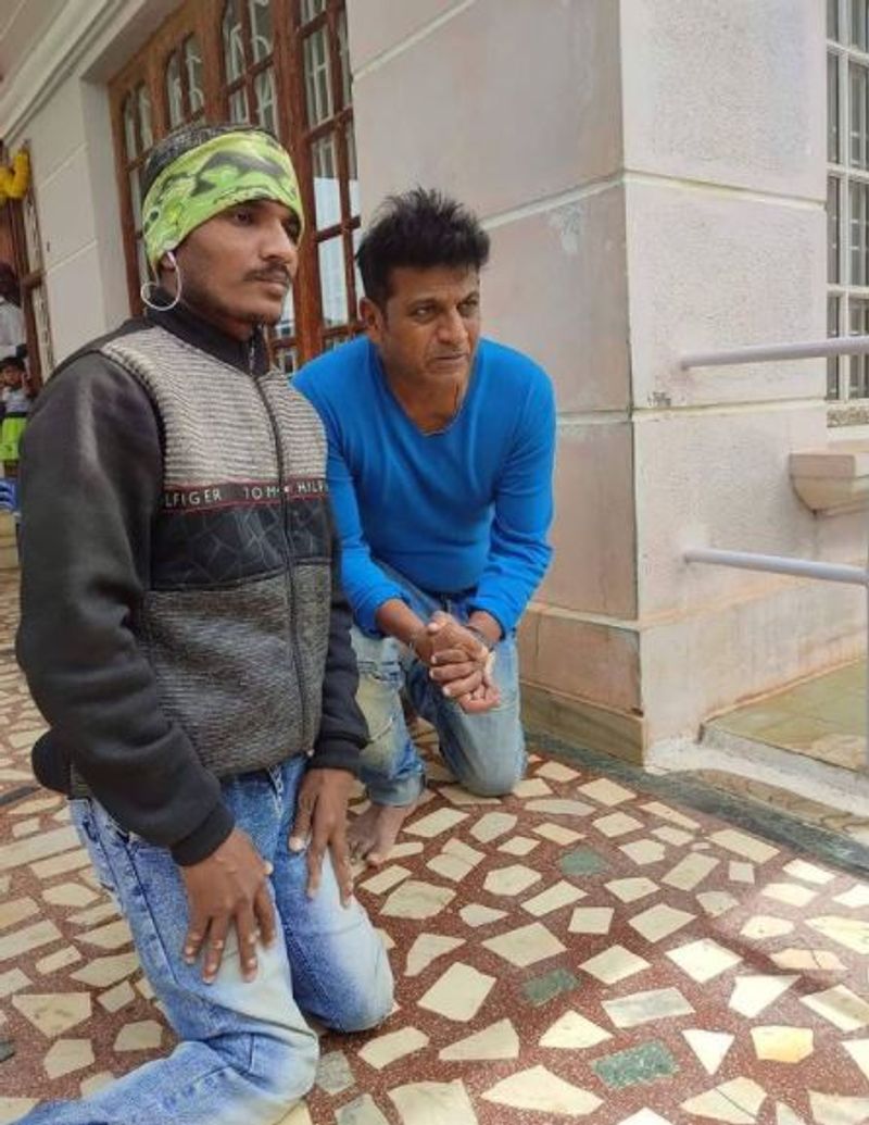 Shivarajkumar Puneeth Rajkumar at Dr Rajkumar birthplace Gajanur vcs