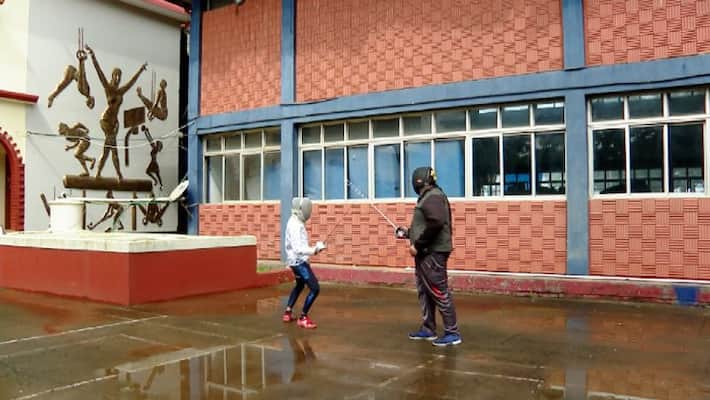 Tokyo 2020 pathetic condition of fencer Bhavani Devi trained SAI centre Thalassery Tokyo 2020 pathetic condition of fencer Bhavani Devi trained SAI centre Thalassery