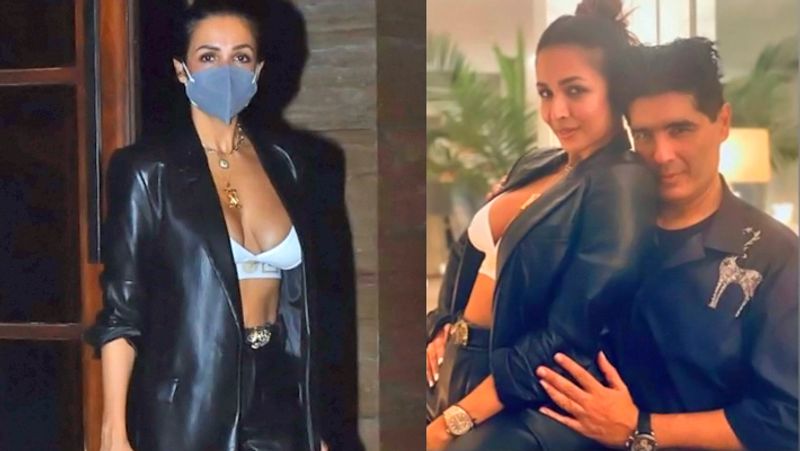 Malaika Arora posed on Manish Malhotra lap, celebs were seen enjoying party at Sohail Khan house