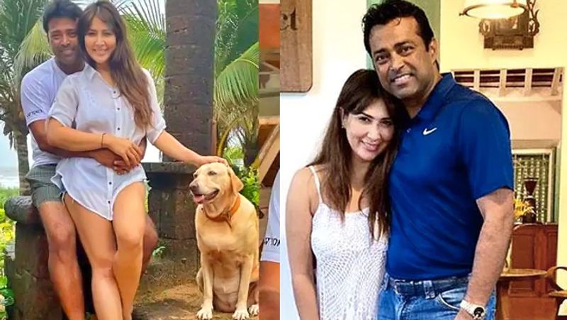 Yuvi Ex-Girlfriend Kim Sharma And Leander Paes spotted walking with pet dog in Mumbai CRA