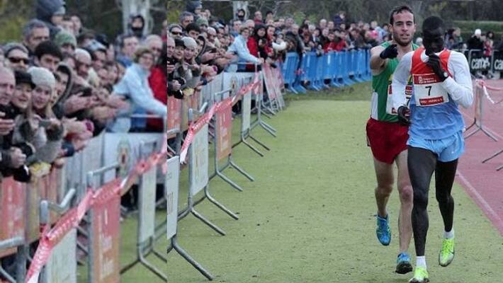 Kenyan runner Abel Mutai got confused, Ivan Fernandez helped him sportsmanship CRA Kenyan runner Abel Mutai got confused, Ivan Fernandez helped him sportsmanship CRA