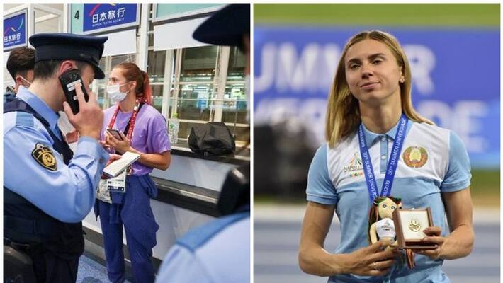 Tokyo Olympics: Belarusian sprinter Krystsina Tsimanouskaya refuses forced flight to Belarus Tokyo Olympics: Belarusian sprinter Krystsina Tsimanouskaya refuses forced flight to Belarus