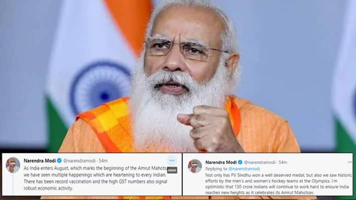 Amrit Mahotsav, PM calls August a good sign for India Amrit Mahotsav, PM calls August a good sign for India