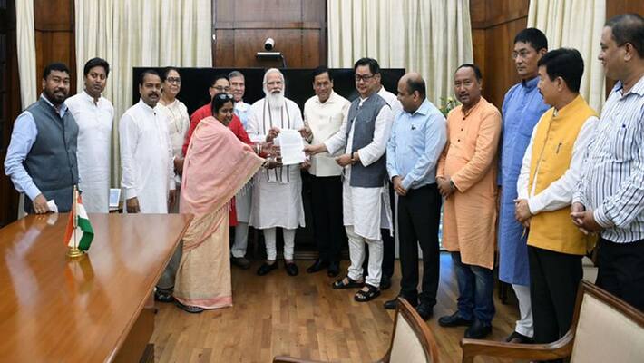 North East States Parliamentarians met PM Modi and said NDA government is real well wisher of there states North East States Parliamentarians met PM Modi and said NDA government is real well wisher of there states
