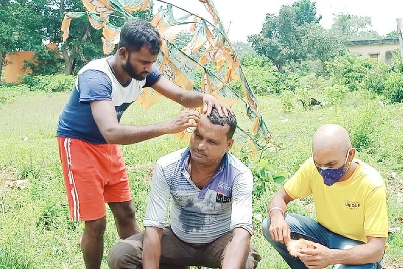 asansol bjp mp babul supriyo resign politics villagers emotional and head shaved