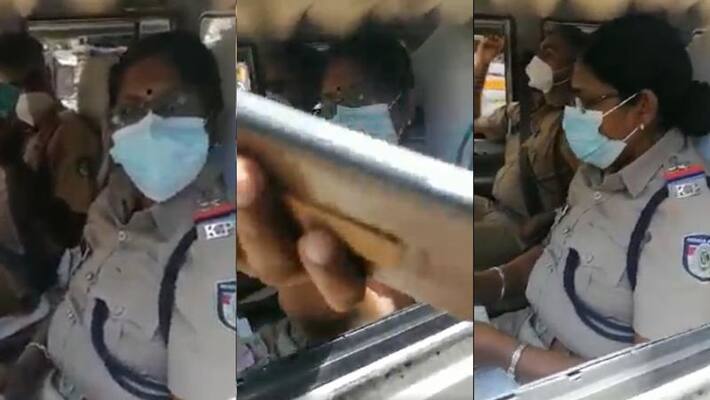 Women SI took phone of youth for not having insurance papers for two wheeler in malappuram kerala Women SI took phone of youth for not having insurance papers for two wheeler in malappuram kerala