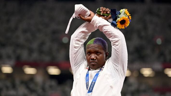 Tokyo 2020 US Shot Putter Raven Saunders Olympic Podium Protest will investigate by IOC Tokyo 2020 US Shot Putter Raven Saunders Olympic Podium Protest will investigate by IOC