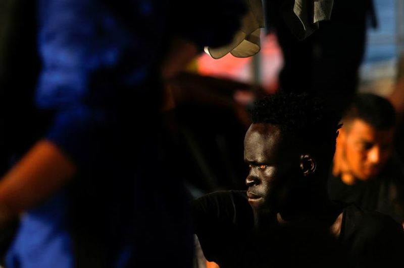 394 people rescued from a refugee boat in Mediterranean Sea