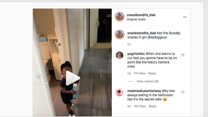 Viral video Dad catches daughter sneaking food gcw Viral video Dad catches daughter sneaking food gcw