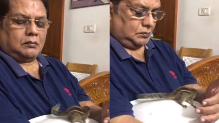 Jagathy Sreekumar with Squirrel Video Jagathy Sreekumar with Squirrel Video