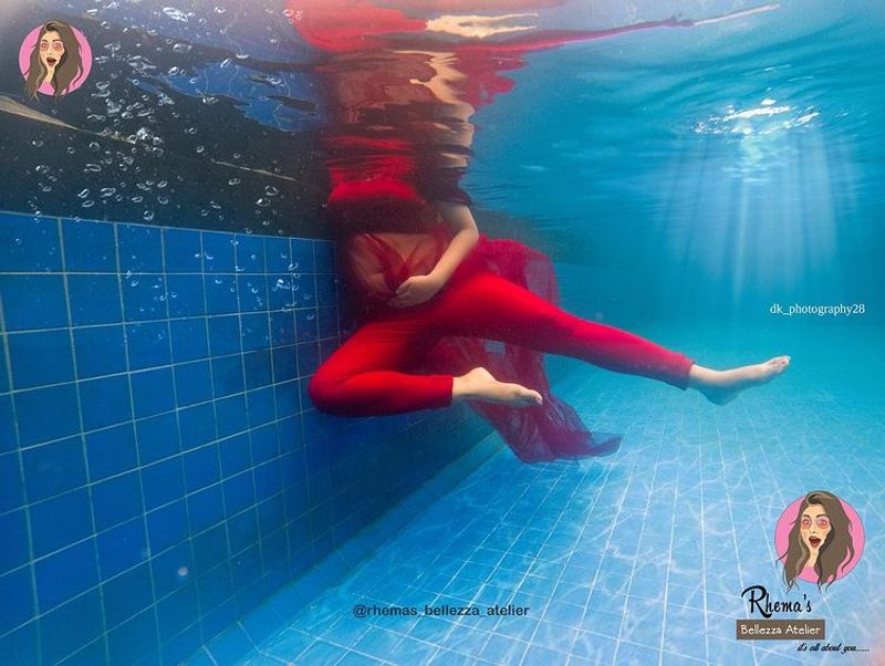 bharathi kannama farina pregnancy under water photo shoot gallery