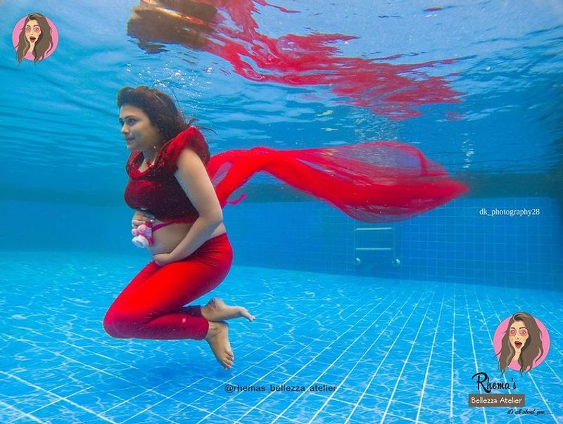bharathi kannama farina pregnancy under water photo shoot gallery