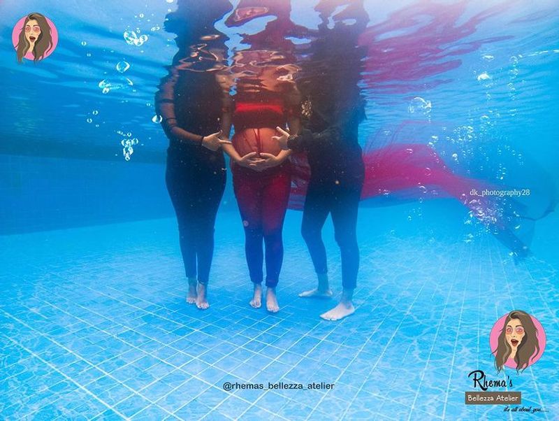 bharathi kannama farina pregnancy under water photo shoot gallery