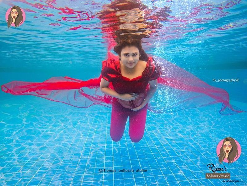 bharathi kannama farina pregnancy under water photo shoot gallery