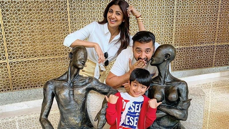 Shilpa Shettys son Viaan shares emotional post after father Raj Kundra gets bail dpl