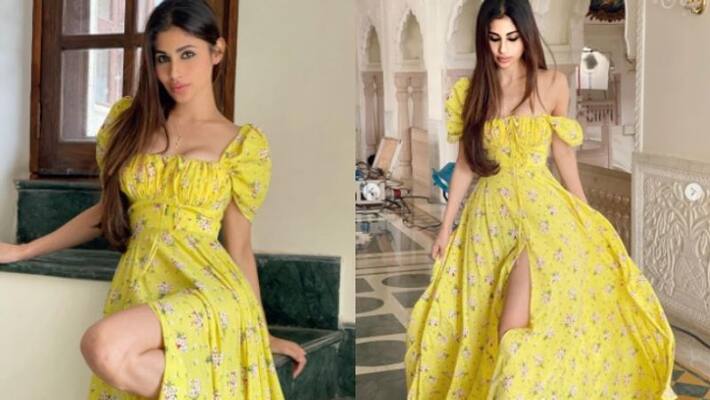 Mouni Roy in thigh slit floral print dress Mouni Roy in thigh slit floral print dress