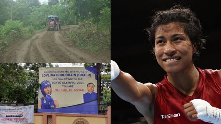 Lovlina Borgohain can feel proud for not only winning medal but also road to home in Assam Lovlina Borgohain can feel proud for not only winning medal but also road to home in Assam