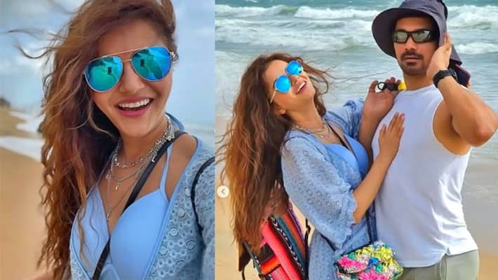 Kinnar Bahu Rubina Dilaik seen in gorgeous look with husband Abhinav Shukla on the beach Kinnar Bahu Rubina Dilaik seen in gorgeous look with husband Abhinav Shukla on the beach