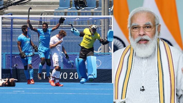 pm narendra modi congratulates india hockey team for winning bronze medal in tokyo olympics pm narendra modi congratulates india hockey team for winning bronze medal in tokyo olympics