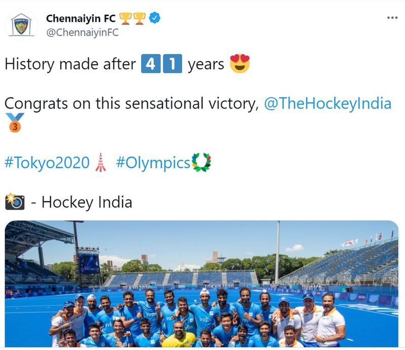 here the reactions of celebrities after India hockey bronze