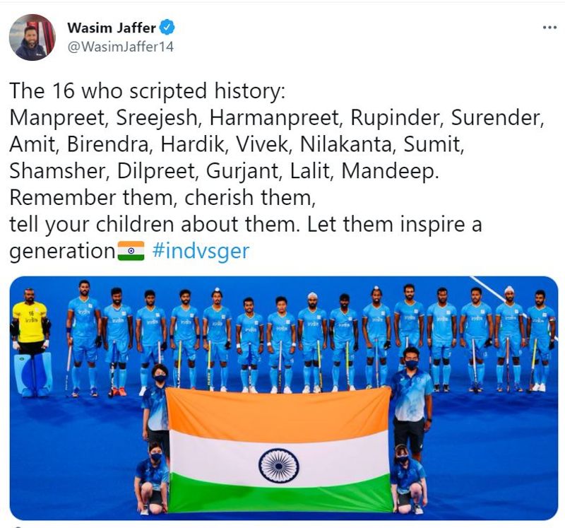 here the reactions of celebrities after India hockey bronze