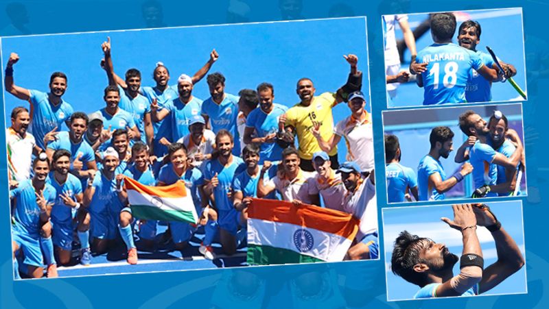 Indian Men Hockey Team created history by winning Bronze at Tokyo Olympics 2020, see their winning photos