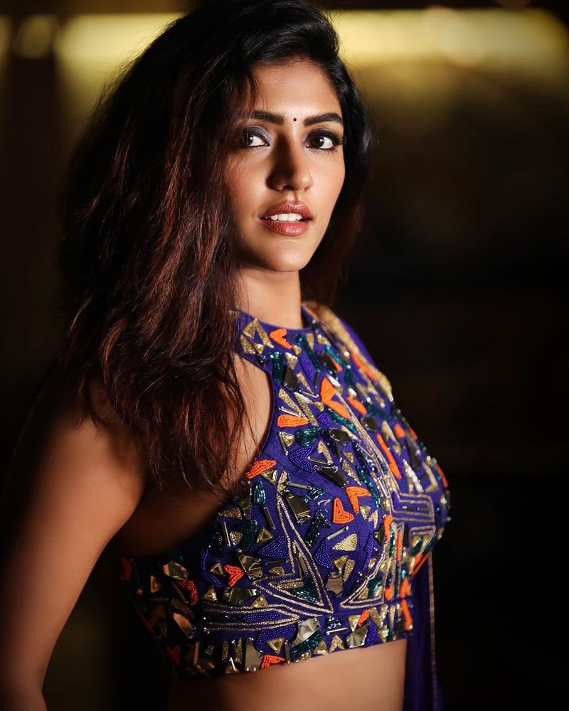 eesha rebba thighs show with workout small dress looks stunning