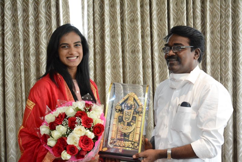 Minister Puvvada Ajay Kumar Congratulates PV Sindhu akp