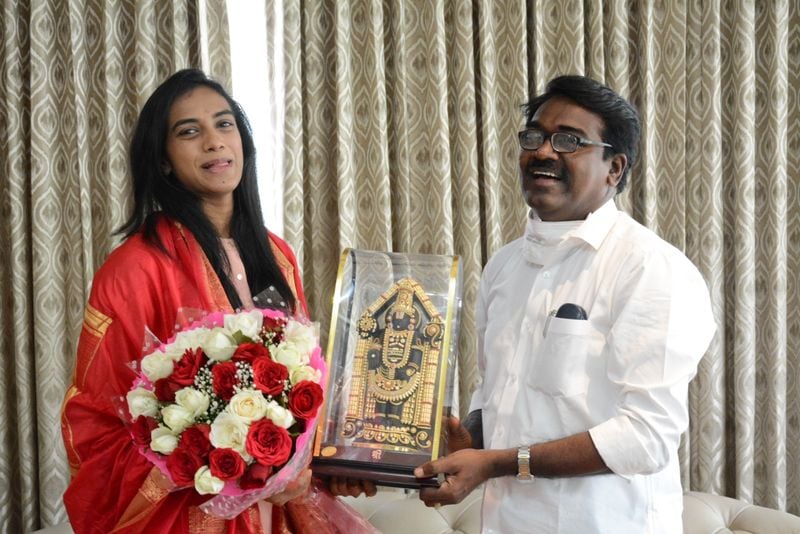 Minister Puvvada Ajay Kumar Congratulates PV Sindhu akp