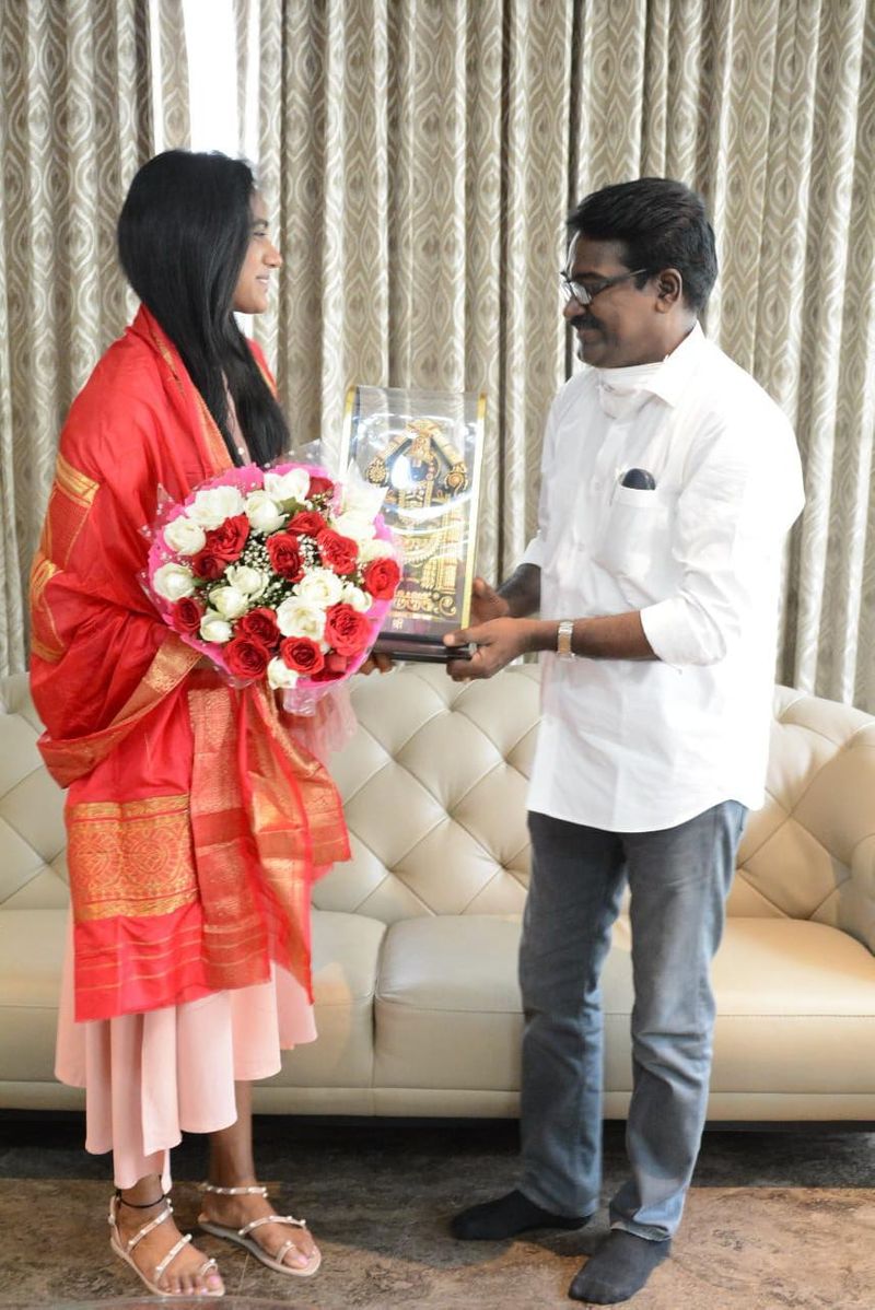 Minister Puvvada Ajay Kumar Congratulates PV Sindhu akp