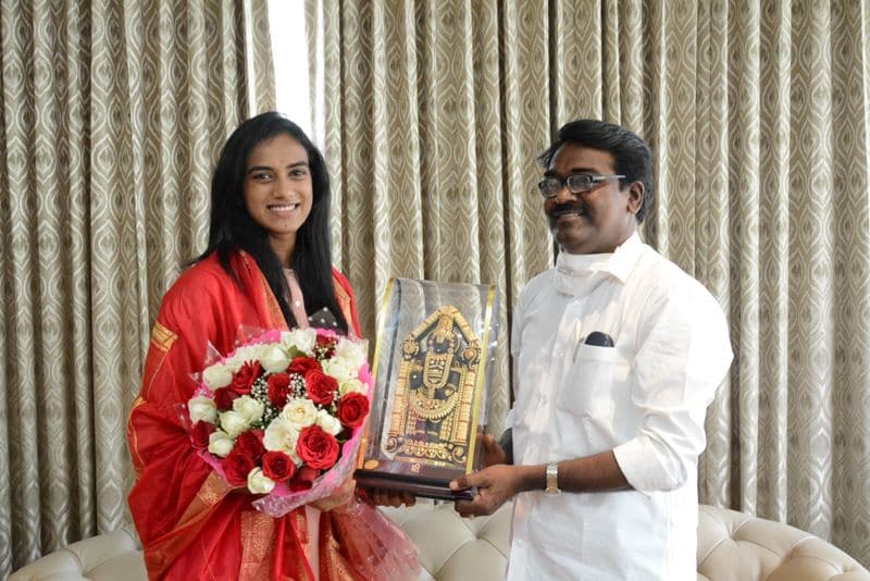 Minister Puvvada Ajay Kumar Congratulates PV Sindhu akp